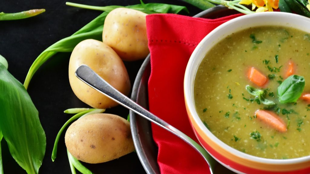potato soup - clean eating
